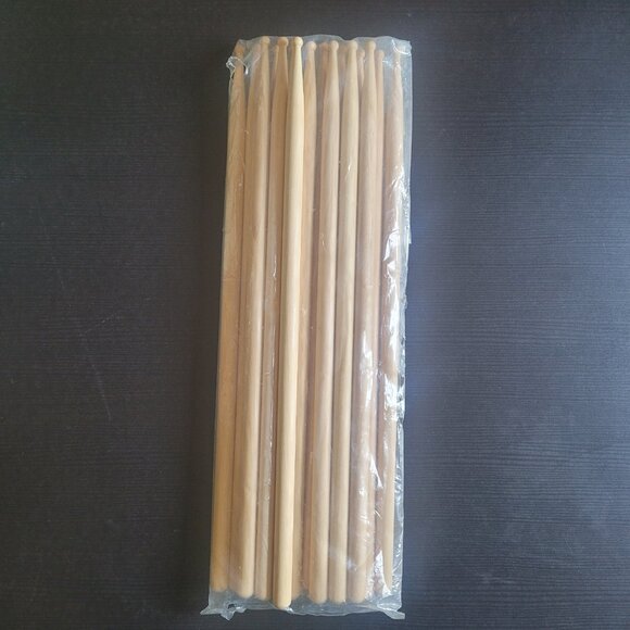 5A Wood Drumsticks with Round Wood Tips - 8 pairs (16) New Condition - Picture 1 of 3